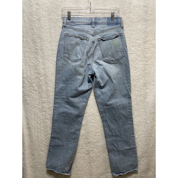 Abercrombie & Fitch 90s Straight Ultra High Rise Light Wash Jeans Size 28/6 - Picture 4 of 13